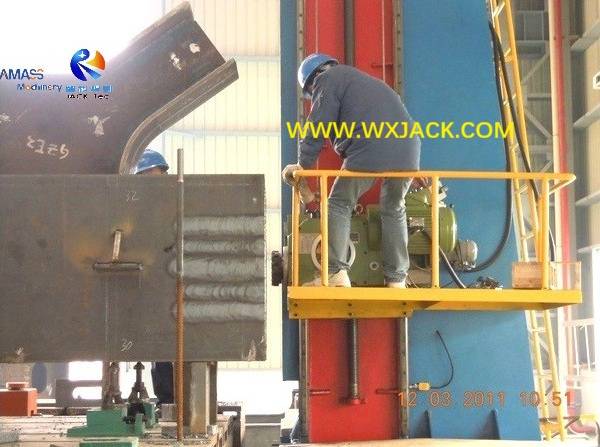 Fig4 Máquina de fresado de caracol de la estructura de acero grande H Vigas 4 4