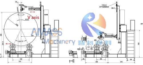 Máquina cortadora de tubos CNC de 6 ejes Fig3 13- 轴示意图 微信图片_20210613100648