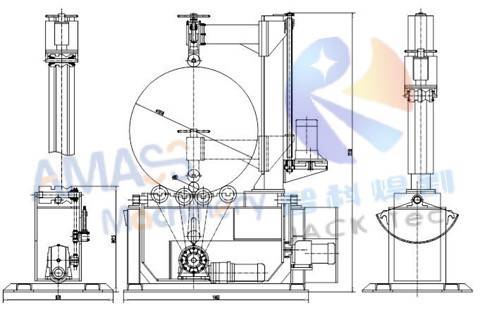 Posicionador de soldadura del rotador de tuberías Fig1 13