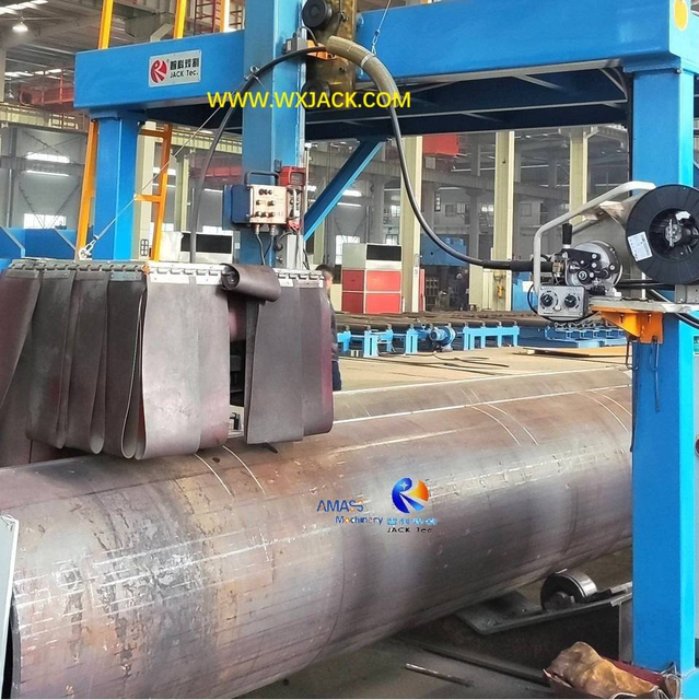 M&aacute;quina de soldadura de costura longitudinal de 3 tubos 8