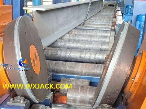 Fig.12 Máquina redondeadora de bordes de brida de viga H 4