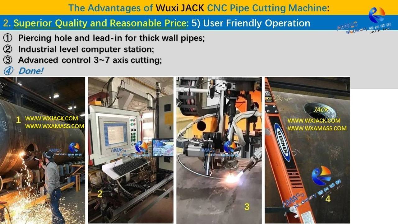 Máquina cortadora de tubos CNC de 6-5 ejes