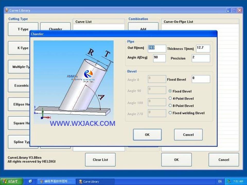 Máquina de corte de tubería CP3-1000/15 de llama automática de Flame CNC
