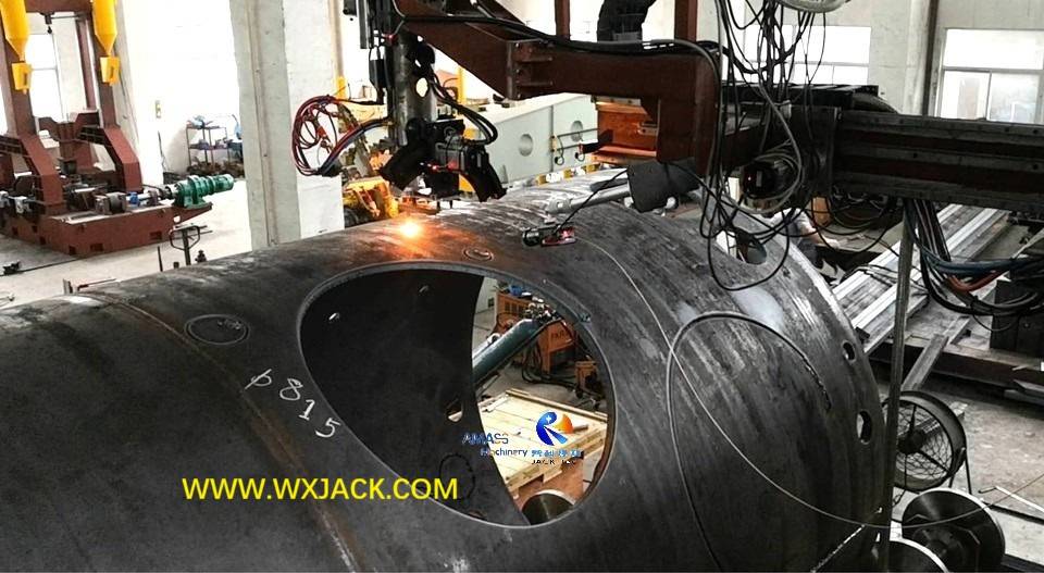7 ejes 2000/6 Máquina de corte de tubería CNC de alta precisión de llama y plasma