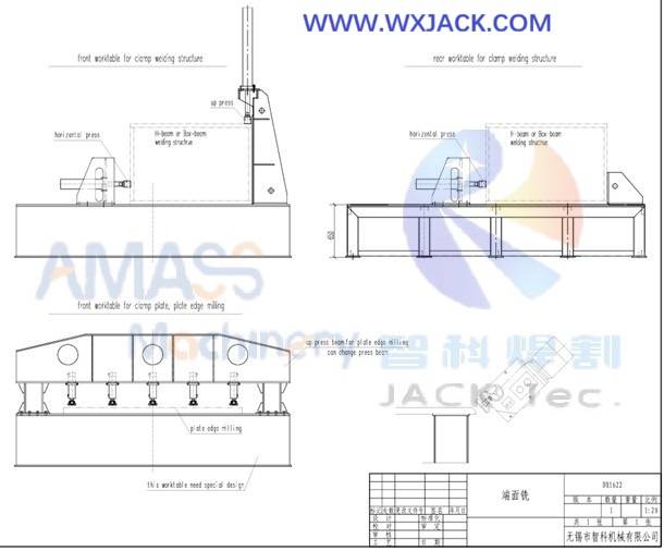 Caja de estructura de acero H Enferramiento de la cara del extremo del haz H