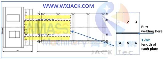 Máquina para juntas de soldadura a tope de placa de acero Fig9