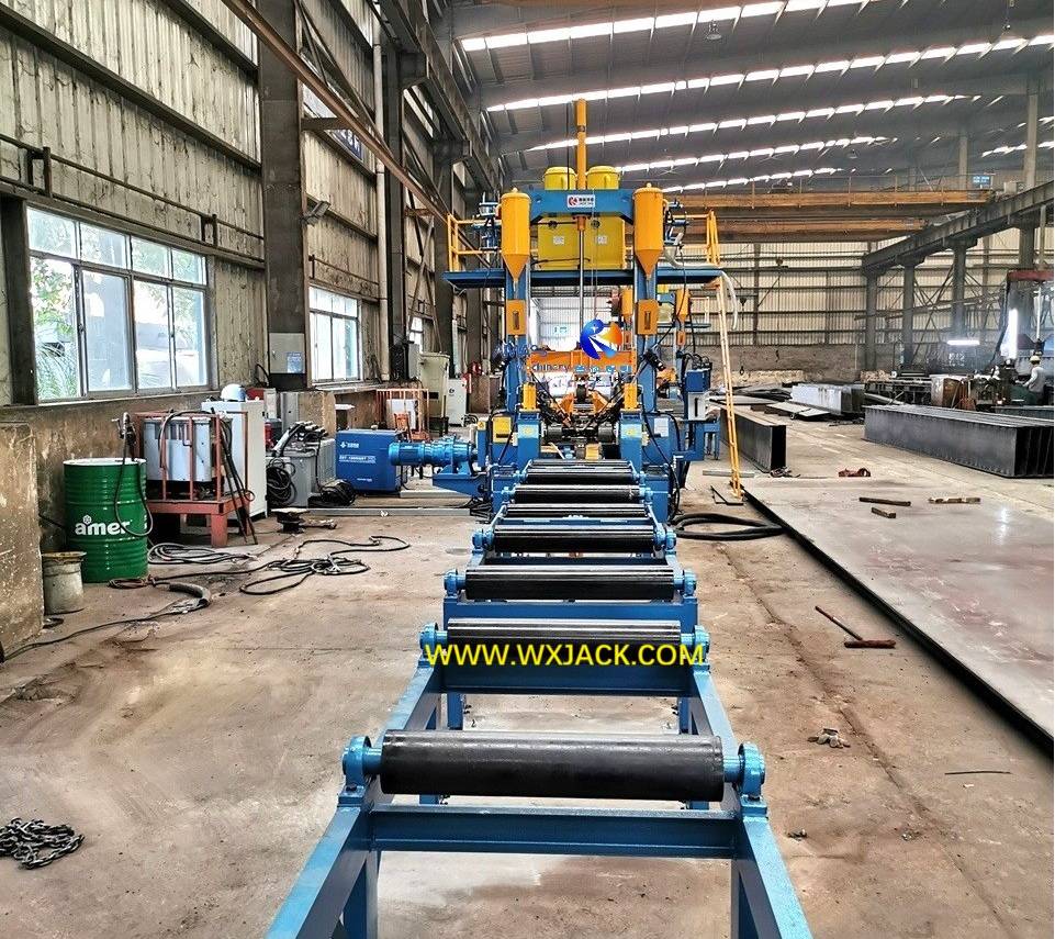 Máquina de soldadura de vigas verticales en H 3 en 1