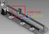 Cortadora de la intersección del tubo del CNC del accesorio Φ600mm de la garra de la tirada