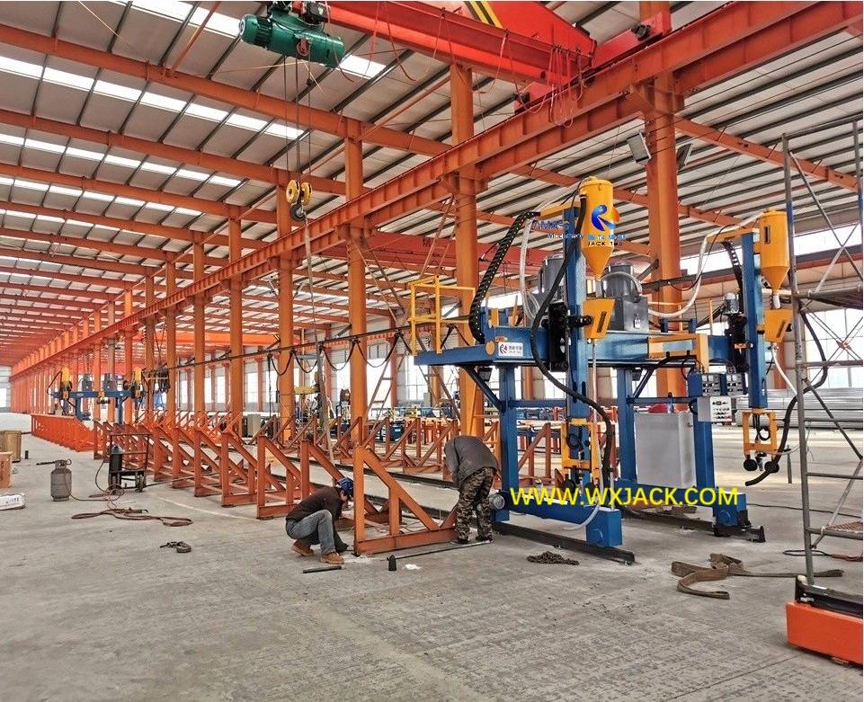 Tamaño medio de 1800 mm Altura Semiautomática soldada de la máquina de producción de haz H de haz