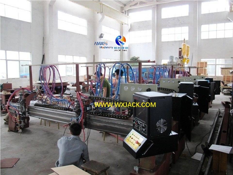 Máquina de corte de placa de llama CNC Control numérico de una sola unidad de 4 m
