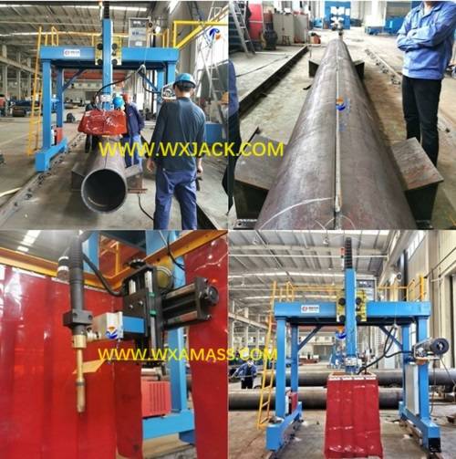 Un juego de máquina de soldadura trasera de tubos de costura longitudinal entregado a Tianshui TianLi Special Pipe Co., Ltd. por Wuxi JACK