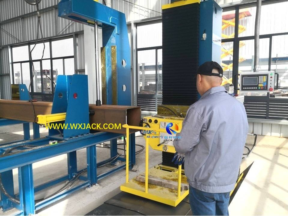 1 Máquina de fresado de la cara del extremo de la viga CNC H Vigas 151