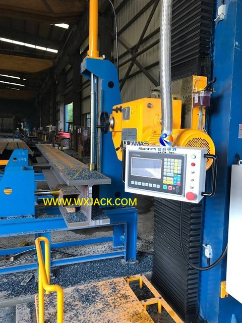 12 Box de estructura de acero H Beam CNC End Máquina de fresado de cara 145