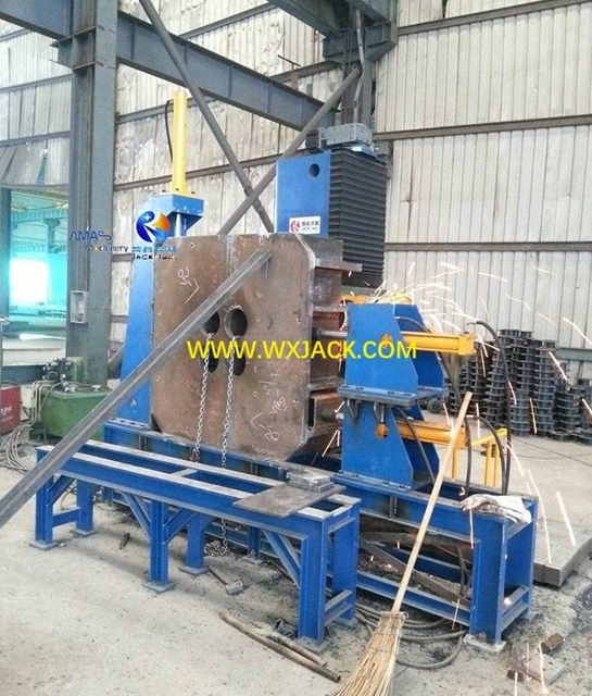 3 Caja de estructura de acero H Beam CNC End Máquina de fresado de la cara 14