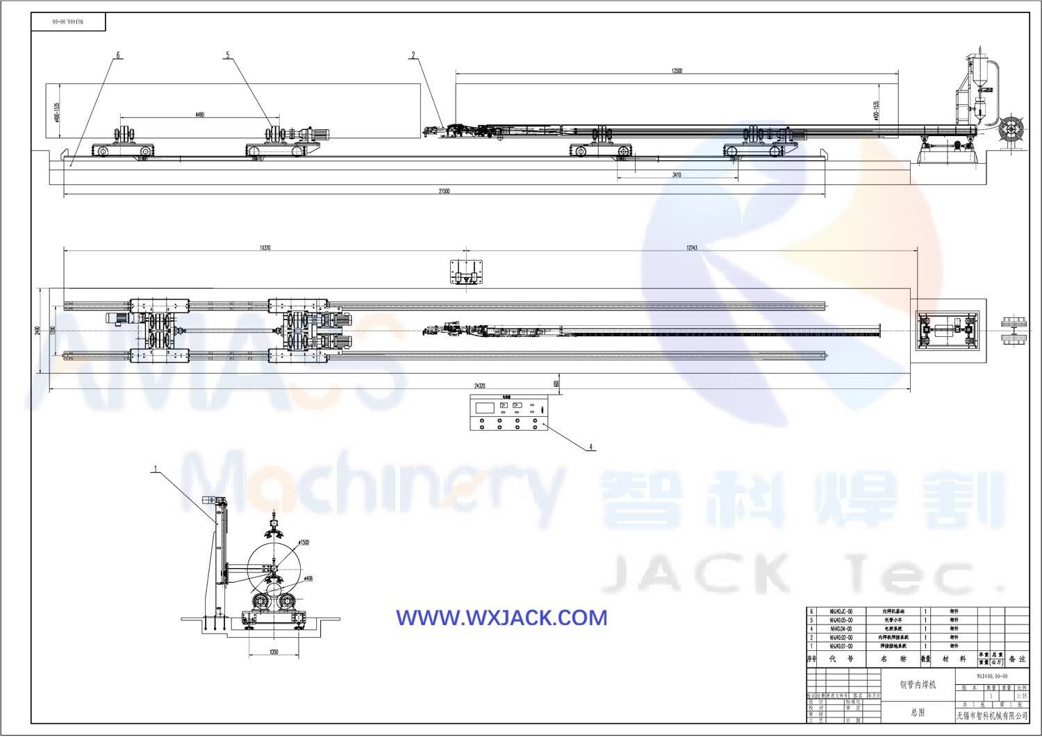 D Máquina soldadora de tubos internos 4