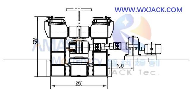 Máquina enderezadora de vigas H hidráulicas Fig1