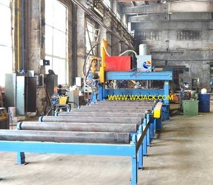 Máquina de soldadura con tope de placa de acero