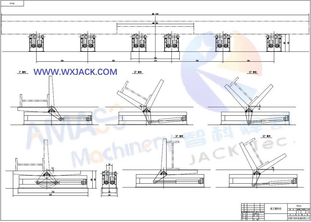 0 Box de estructura de acero H Beam de volcado Vigulante Tirnable 5