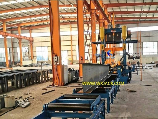 2 3 en 1 m&aacute;quina de fabricaci&oacute;n enderezadora de soldadura de ensamblaje de viga H 30