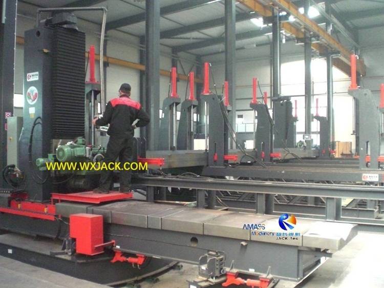 1 fresadora frontal CNC de viga CAJA H de estructura de acero 134