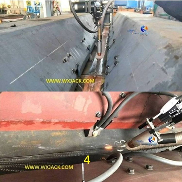 4 M&aacute;quina de soldadura de juntas a tope de placa de acero de acero 7