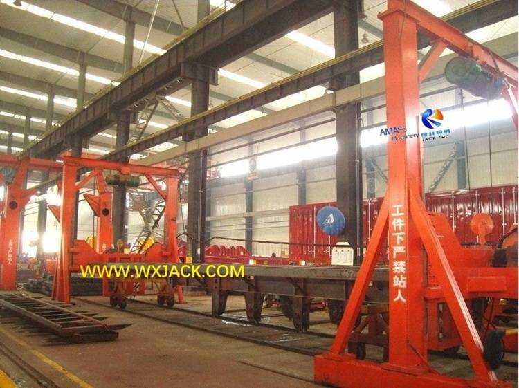 1 Máquina volteadora de cadenas de vigas de estructura de acero 9 2