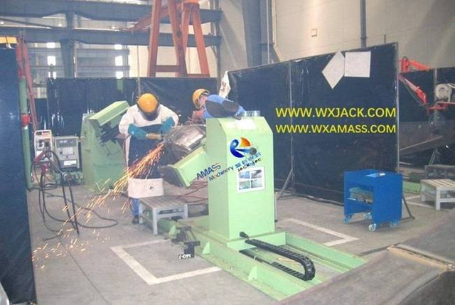 Posicionador de soldadura de cabeza y cola de columnas dobles 4B 7 035