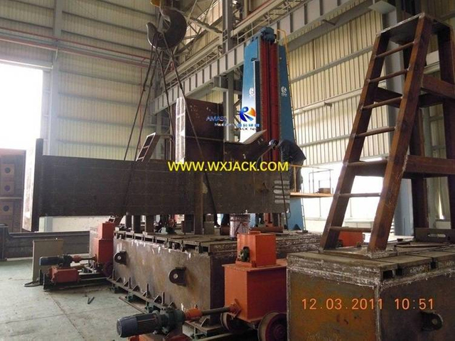 1 Fresadora frontal de extremo de tubo de viga BOX H de estructura de acero grande 11