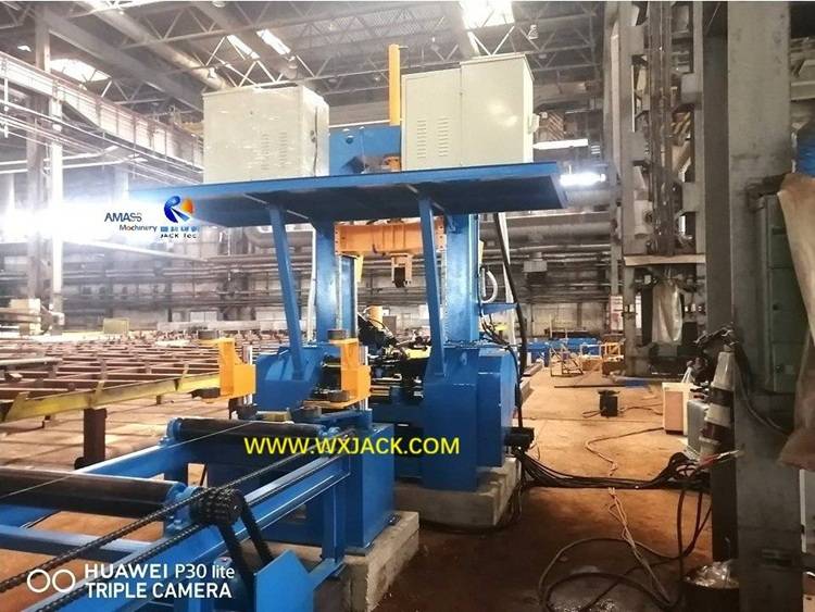 Máquina enderezadora y soldadora de ensamblaje de vigas en H 1 3 en 1 47