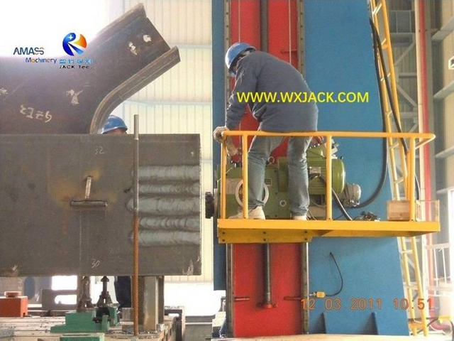 3 Fresadora frontal grande de extremo de tubo de viga CAJA H de estructura de acero 4