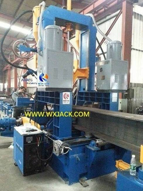 M&aacute;quina 3 en 1 de viga H 3 en enderezamiento de soldadura de montaje 3